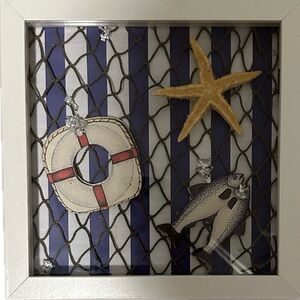 Handmade Nautical Shadow Box - 8x8